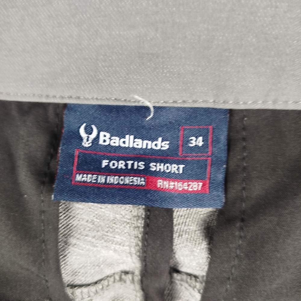 Badlands Fortis Gray Shorts Men's 34 Performance Chino Outdoor Hunting Gorpcore - Picture 3 of 10